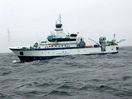 El buque oceanográfico Vizconde de Eza, perteneciente a la Secretaría General de Pesca