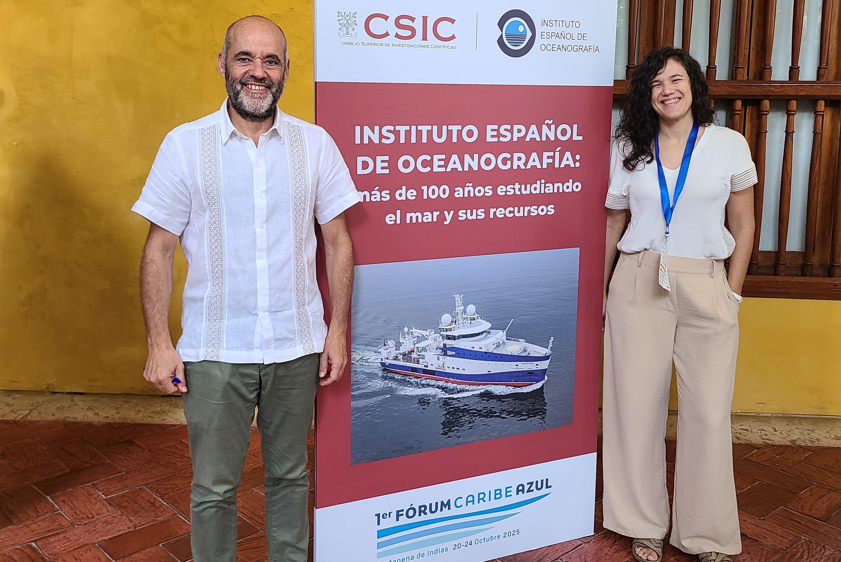 Rafael González-Quirós, director del Centro Oceanográfico de Gijón, delegado de España en la COI-UNESCO y corresponsable del World Ocean Assessment de Naciones Unidas, y Cristina Cervera Núñez, jefa del Servicio de Ordenación del Espacio Marítimo del IEO. Rafael González-Quirós, director del Centro Oceanográfico de Gijón, delegado de España en la COI-UNESCO y corresponsable del World Ocean Assessment de Naciones Unidas, y Cristina Cervera Núñez, jefa del Servicio de Ordenación del Espacio Marítimo del IEO.