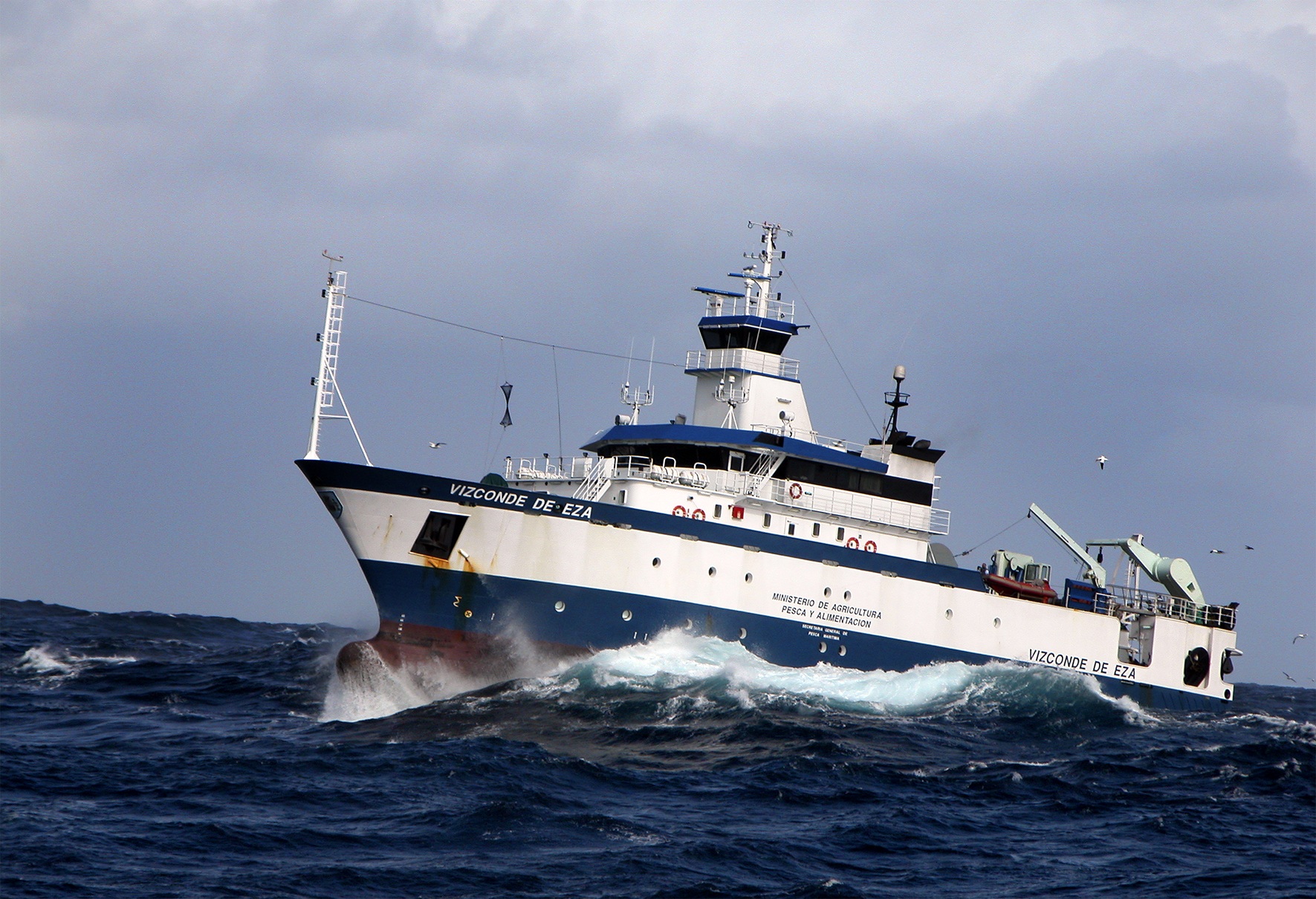 Durante tres meses, personal del IEO-CSIC trabaja a bordo del buque Vizconde de Eza, perteneciente al la Secretaría General de Pesca | Foto: MAPA