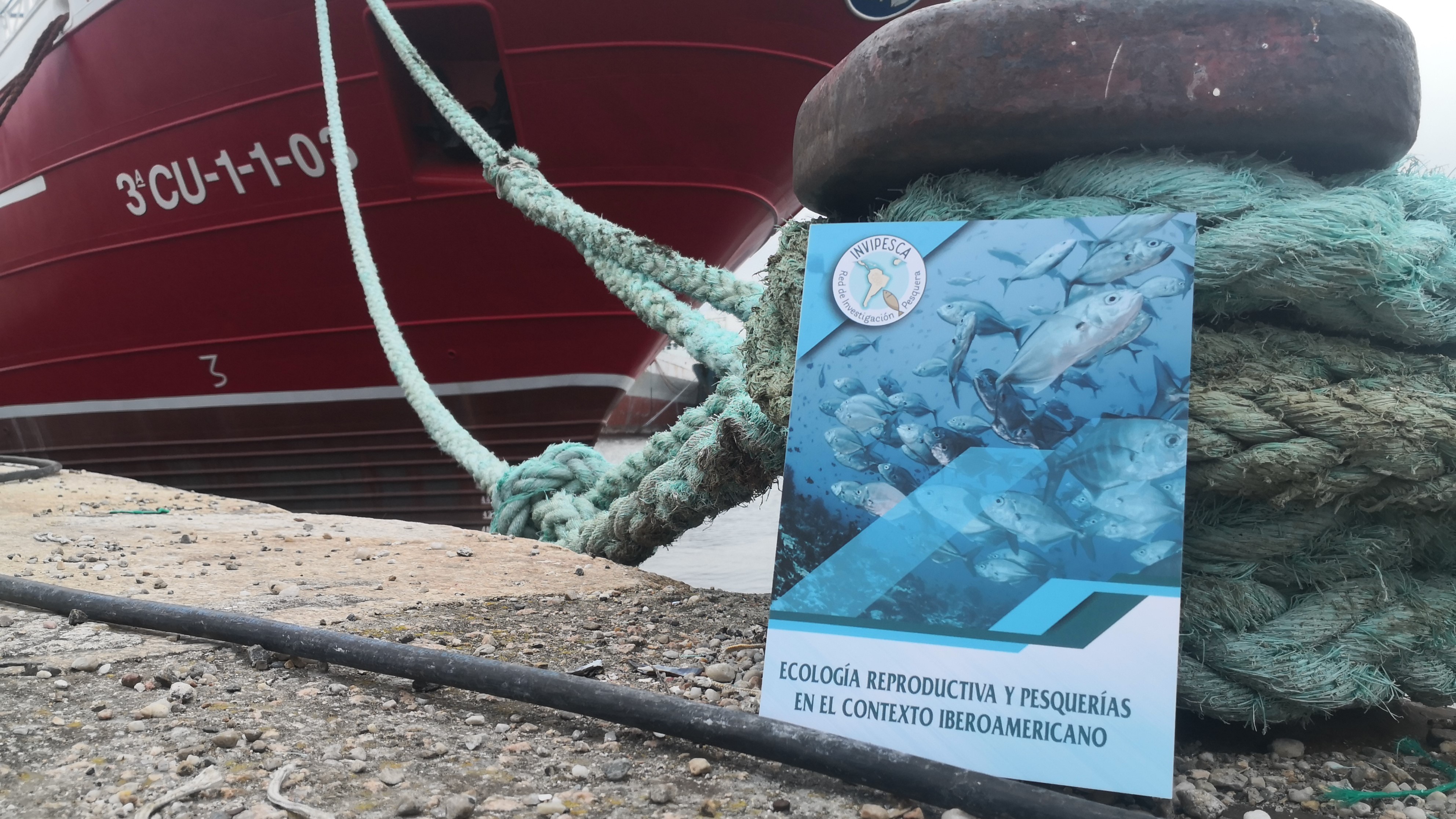 Ejemplar del libro en el puerto de Vigo. Foto: Jaime Amaro / IIM-CSIC
