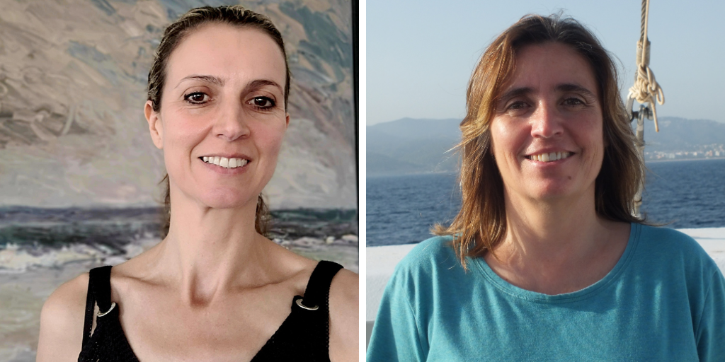De izquierda a derecha, Rosa Figueroa e Izaskun Preciado, nuevas directoras de los centros oceanográficos de Vigo y Santander del IEO, respectivamente