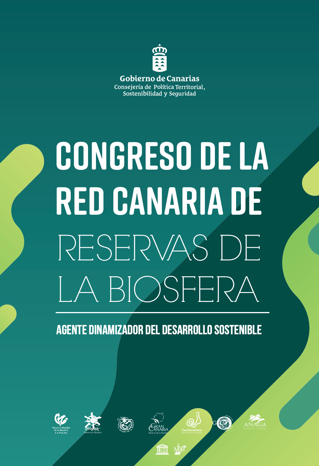 Cartel Congreso reservas de la biosfera Canarias