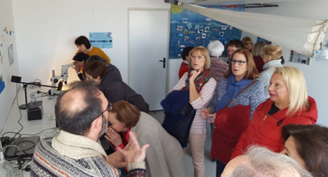 Visita 55 alumnos del Agora y del Forum Metropolitano visitan el CO de A Coruña
